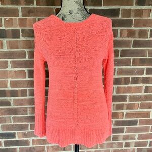 Caslon Women's Coral Knit Crew Neck Sweater